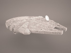 millennium falcon space ship star wars 3D Модель