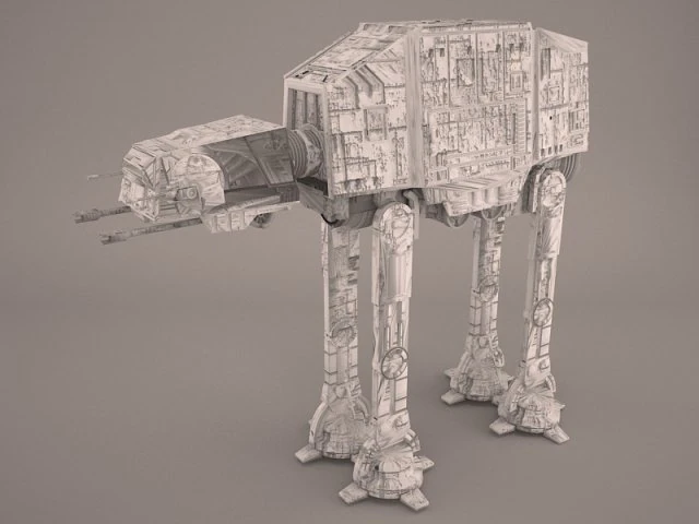 at-at star wars 3D Model .c4d .max .obj .3ds .fbx .stl .blend 