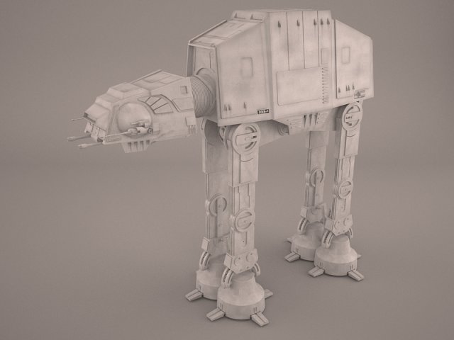 at-at star wars Model 3D .c4d .max .obj .3ds .fbx .stl .blend 