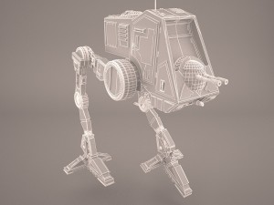 at-st walker star wars 3D Model