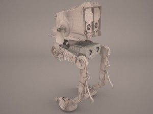 at-st walker star wars Modelo 3D