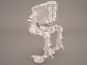 at-st walker star wars Modelo 3D