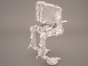 at-st walker star wars Modelo 3D