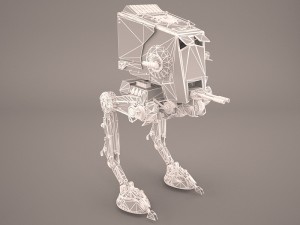at-st walker star wars Modelo 3D