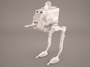 at-st walker star wars Modèle 3D