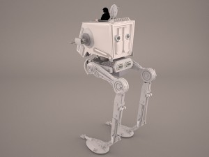at-st walker star wars Modèle 3D