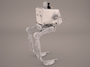 at-st walker star wars Modèle 3D