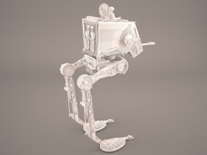 at-st walker star wars Modèle 3D