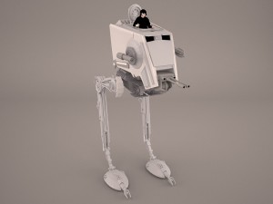 at-st walker star wars Modèle 3D