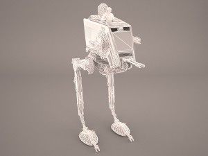 at-st walker star wars Modèle 3D