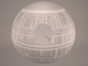death star destroyed star wars 3D 모델