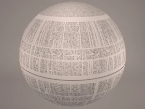 death star destroyed star wars 3D Model