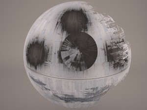 death star destroyed star wars Modello 3D