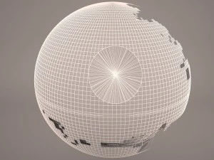death star destroyed star wars 3D Model