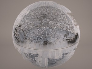 death star destroyed star wars 3D Модель
