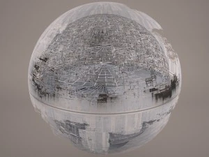 death star destroyed star wars 3D Model