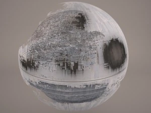 death star destroyed star wars 3D Model