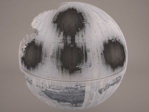 death star destroyed star wars 3D Модель