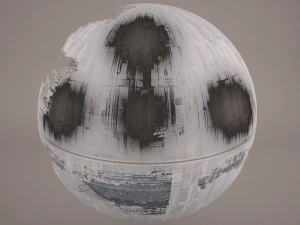 death star destroyed star wars 3D Model