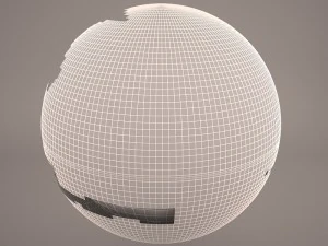death star destroyed star wars 3D Model
