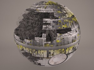 death star destroyed star wars 3D Model