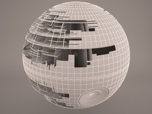 death star destroyed star wars 3D 模型