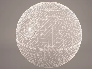 death star destroyed star wars 3D Model