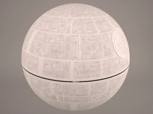 death star destroyed star wars 3D Model