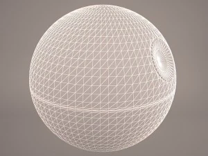 death star destroyed star wars 3D Model