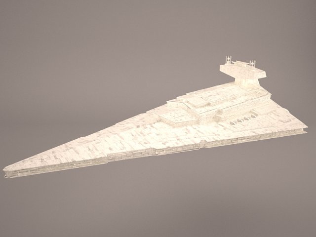 imperial star destroyer star wars 3D Model .c4d .max .obj .3ds .fbx .stl .blend 
