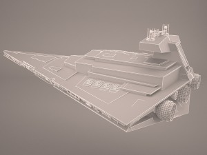 imperial star destroyer star wars 3D Model