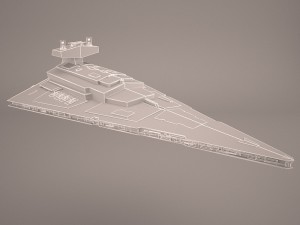 imperial star destroyer star wars 3D Model