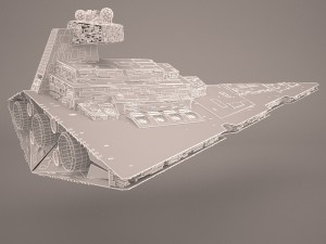 imperial star destroyer star wars Model 3D