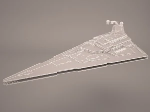 imperial star destroyer star wars 3D Model