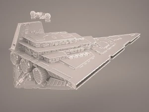 imperial star destroyer star wars 3D Model