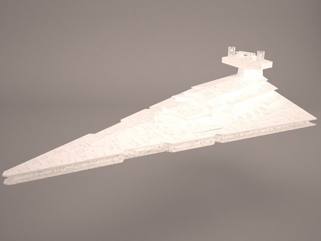 imperial star destroyer star wars 3D Model .c4d .max .obj .3ds .fbx .stl .blend 