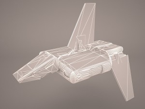 sent shuttle star wars 3D 模型