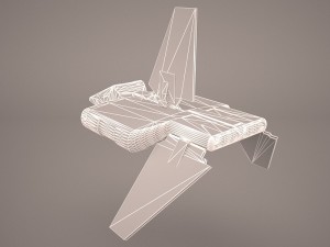 sent shuttle star wars 3D 模型