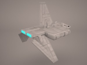 sent shuttle star wars 3D 模型