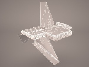 sent shuttle star wars 3D 模型