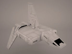 sent shuttle star wars 3D Model