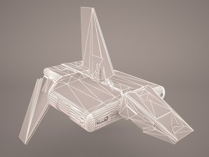 sent shuttle star wars 3D 模型