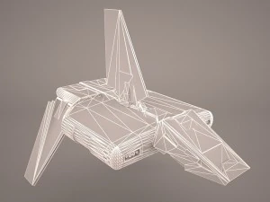 sent shuttle star wars 3D Model