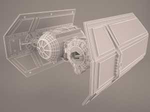 tie bomber star wars Modello 3D