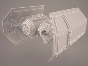 tie bomber star wars 3D Model