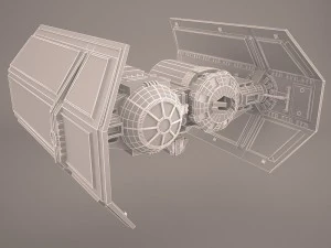 tie bomber star wars 3D Model