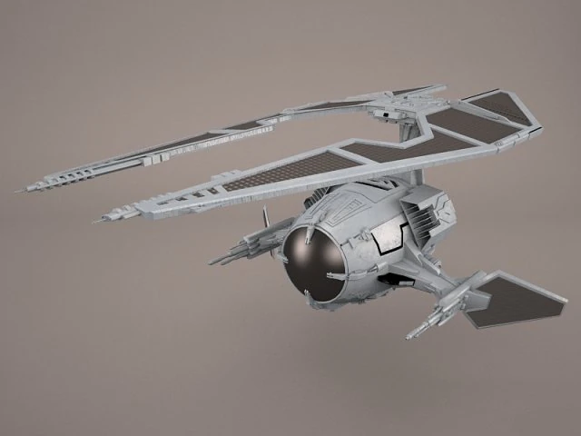 tie droid star wars 3D Model .c4d .max .obj .3ds .fbx .stl .blend