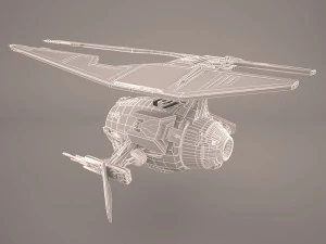 tie droid star wars 3D Model