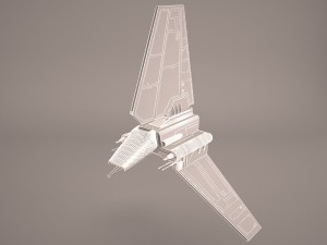 sent shuttle star wars Modelo 3D