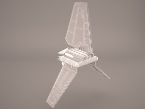 sent shuttle star wars Modelo 3D